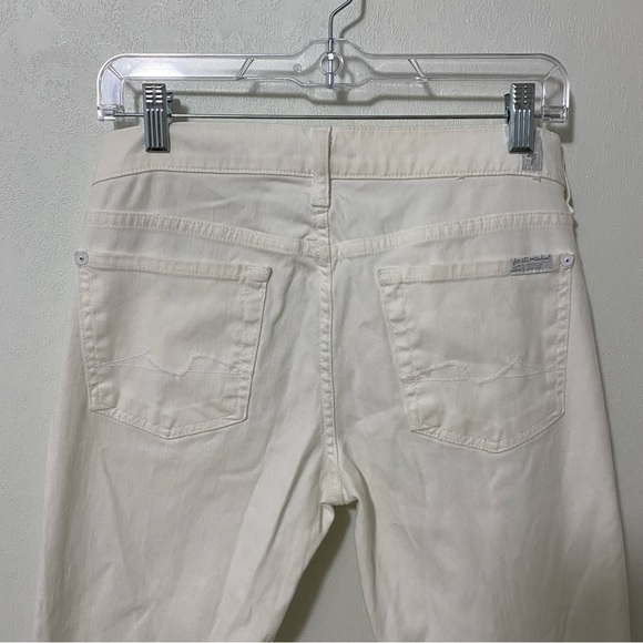 7 for All Mankind White Bootcut Jeans. Size 28. - Picture 5 of 6